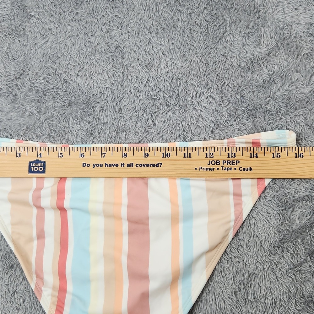 Xhilaration Bikini Bottoms Juniors L Multicolor Striped Hipster Swim 238 15 1084 - Picture 11 of 11